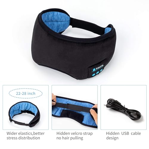 Sleep Mask with Bluetooth Headphones