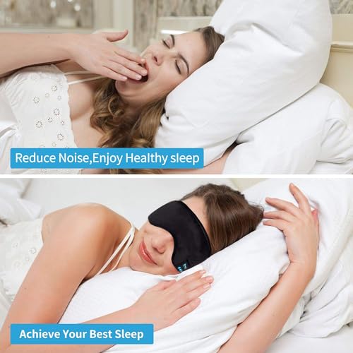 Sleep Mask with Bluetooth Headphones