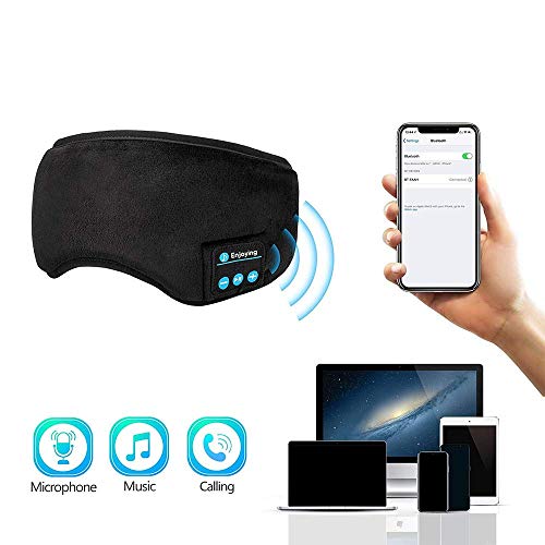 Sleep Mask with Bluetooth Headphones